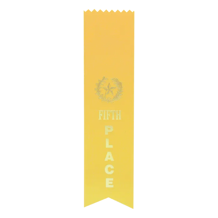 5th Place Pinked Ribbon