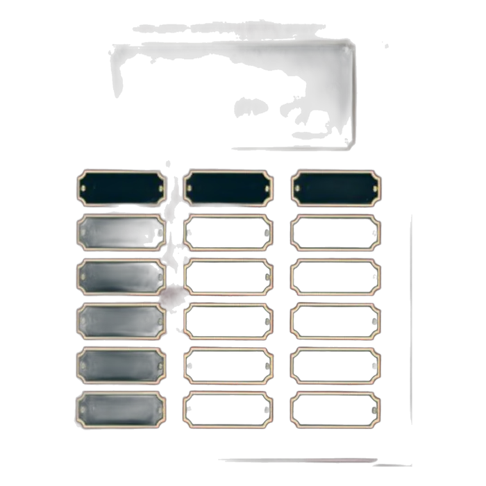 Rosewood Piano Finish Perpetual Plaque with 18 Plates