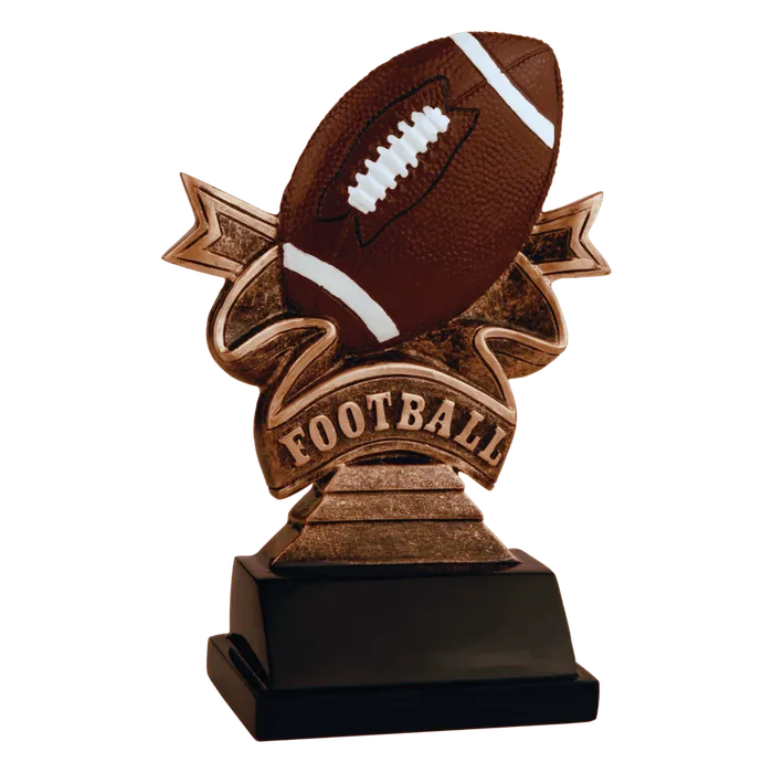 Football Ribbon Resin-5 1/2"