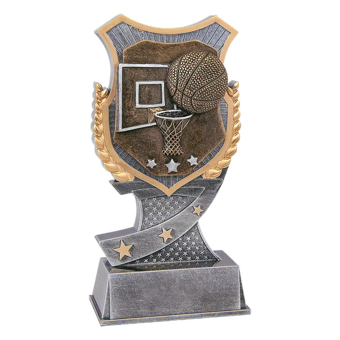 Basketball Shield Award-6"