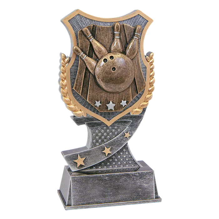 Bowling Shield Award-6"