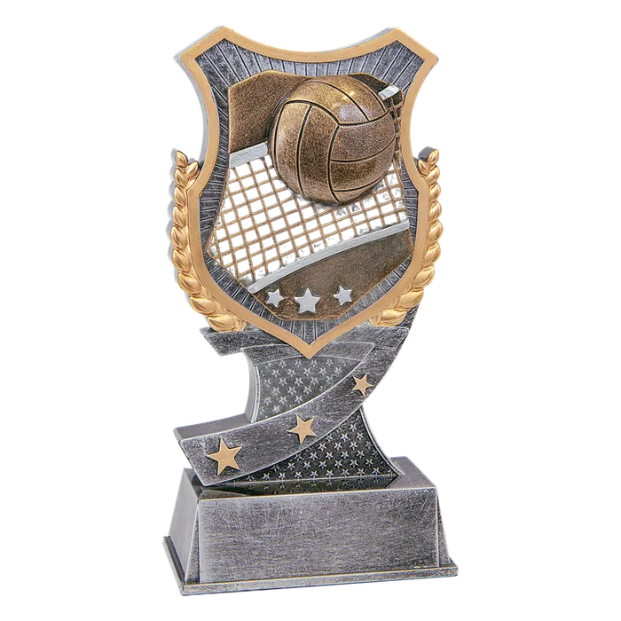 Volleyball Shield Award-6"