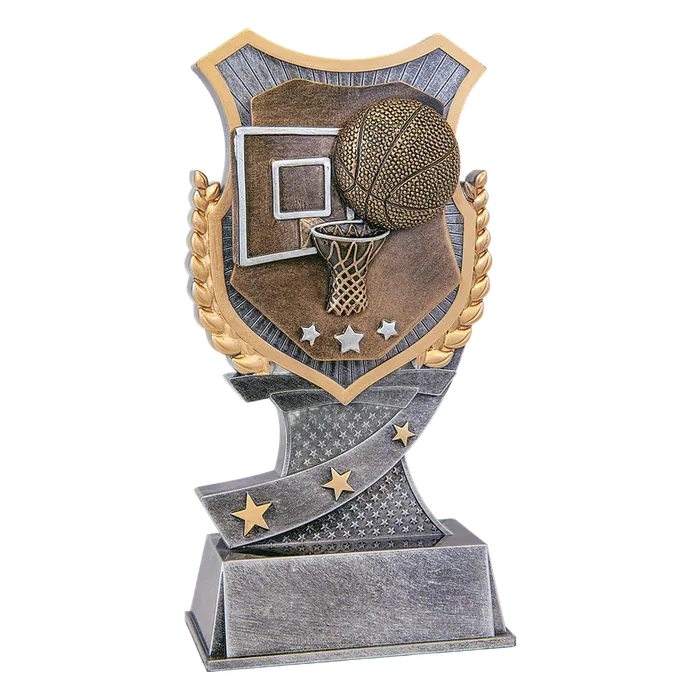 Basketball Shield Award-7"