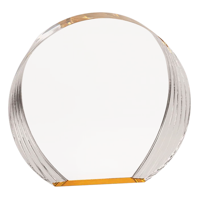 Large Gold Round Acrylic
