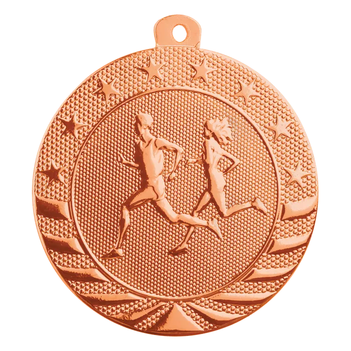 Cross Country Starbrite Medal-Bronze, 2"