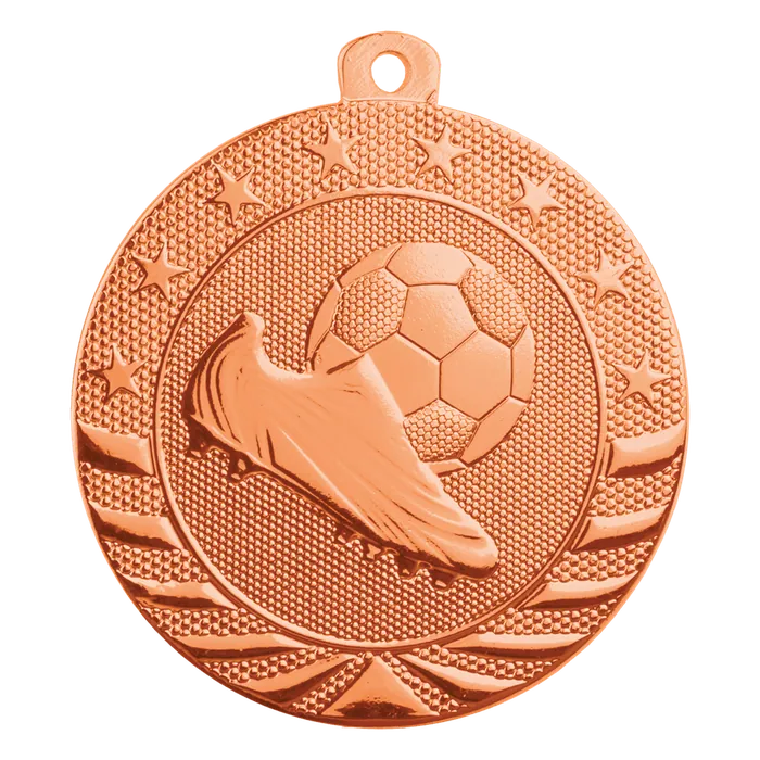 Soccer Starbrite Medal-Bronze, 2"