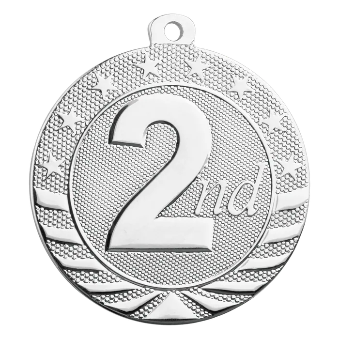 2nd Place Starbrite Medal (Silver only), 2"