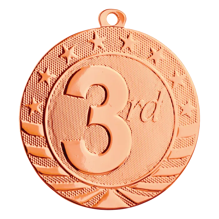 3rd Place Starbrite Medal (Bronze only), 2"
