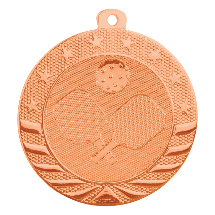 Pickleball Starbright Medal-Bronze, 2"