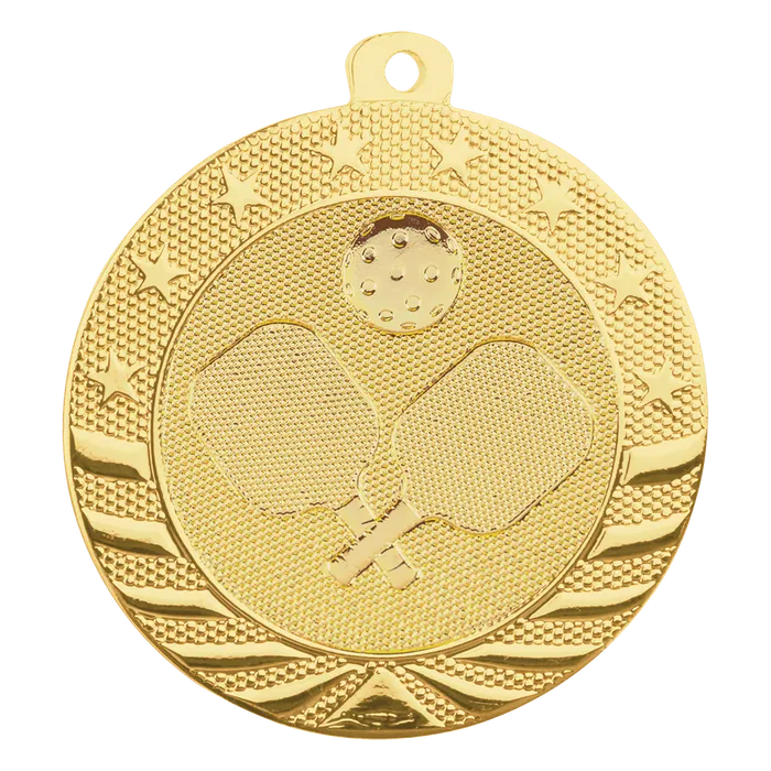 Pickleball Starbright Medal-Gold, 2"