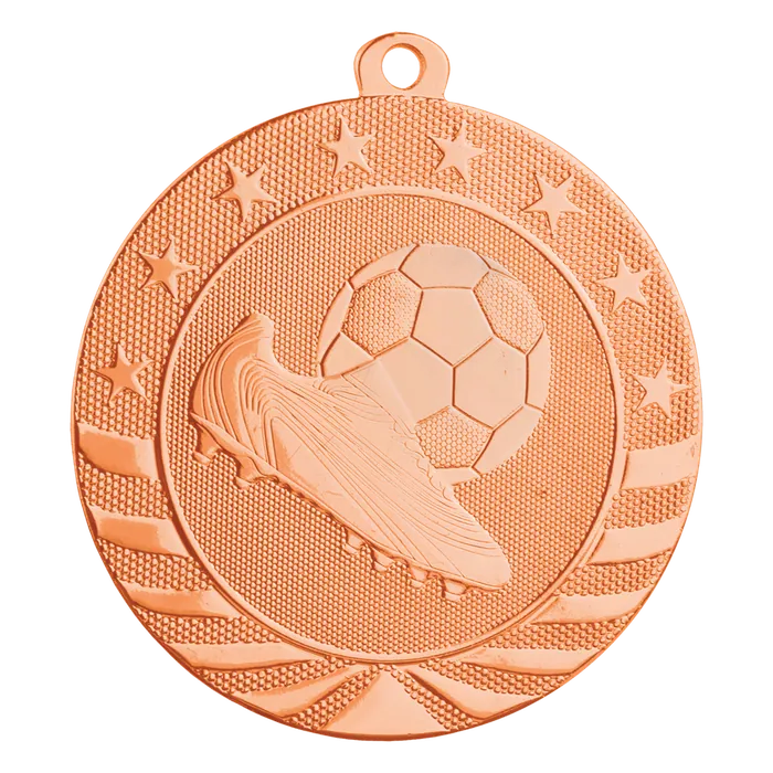 Soccer Starbrite Medal-Bronze, 2 3/4"