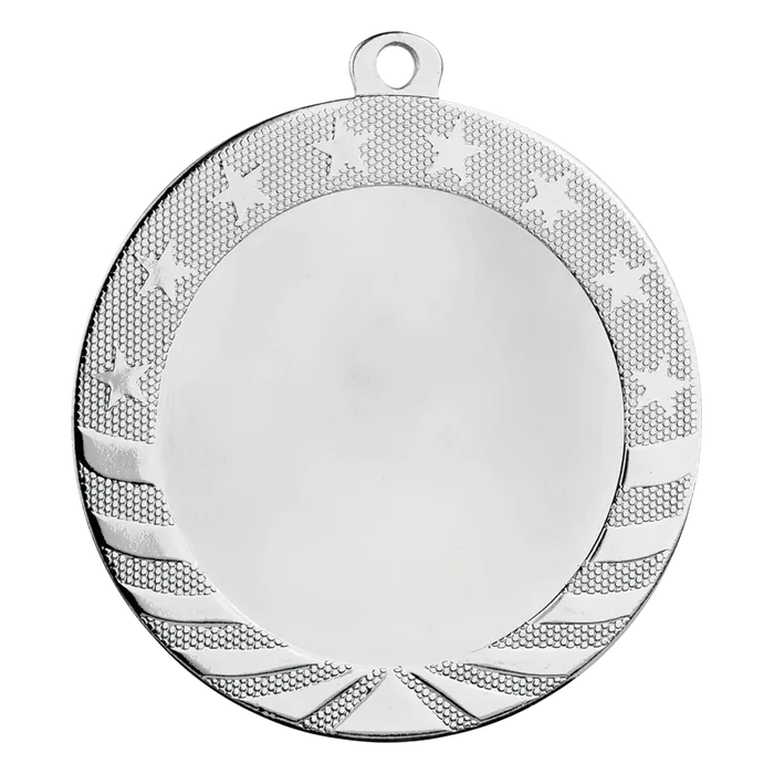 Starbrite 2" Insert Holder Medal-Bright Silver (Insert Not Included)