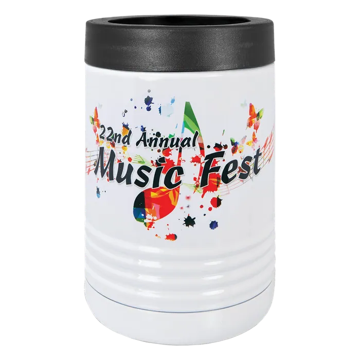 White Standard Polar Camel Full Color Beverage Holder