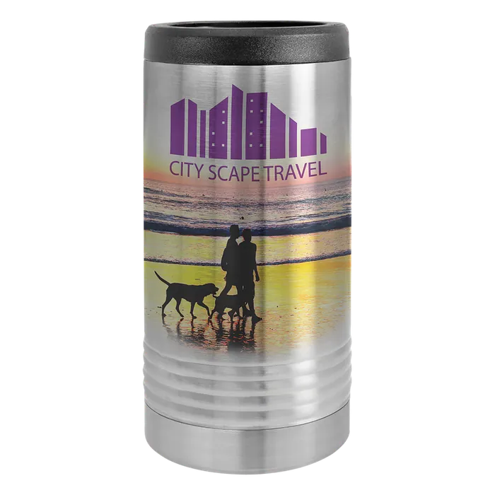 Stainless Steel Slim Polar Camel Full Color Beverage Holder