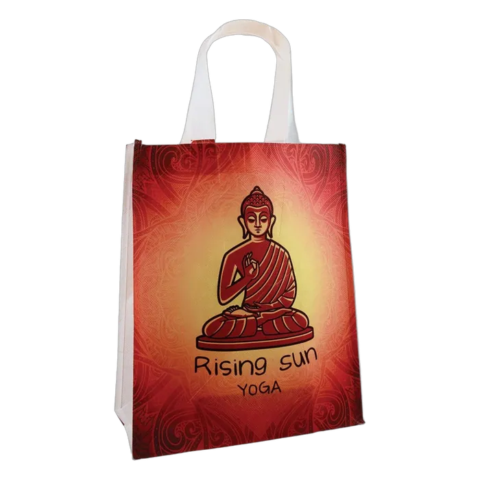 Recycled Poly Gift Bag wiht 5 1/2" Gusseted Bottom