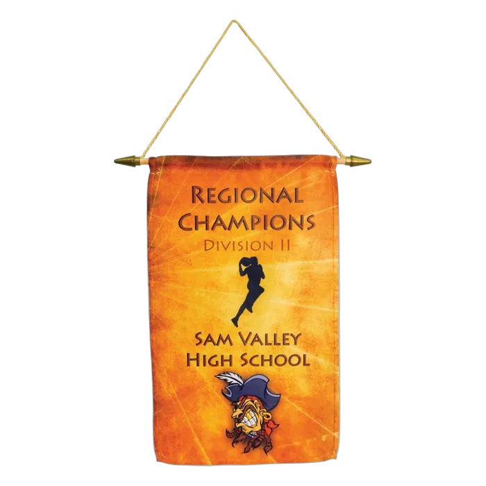 1-Sided Banner with Wooden Hanger