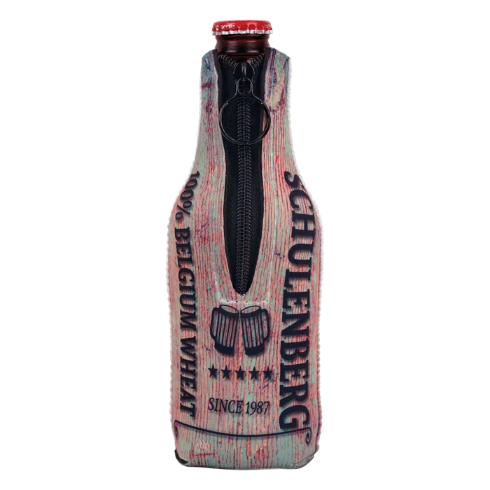 Neoprene Bottle Beverage Holder with Zipper