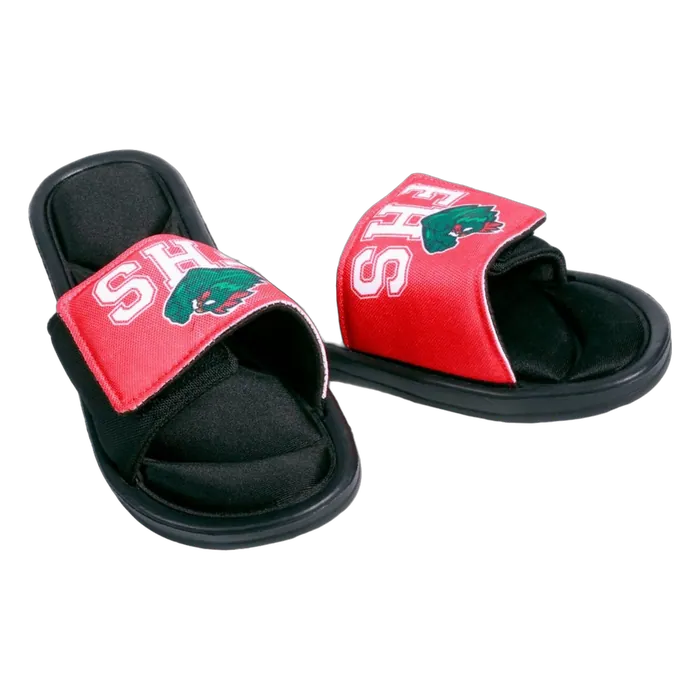 Small Slide-On Sandal with Memory Foam and Adjustable Strap