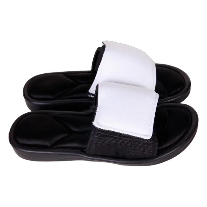 2XL Slide-On Sandal with Memory Foam and Adjustable Strap