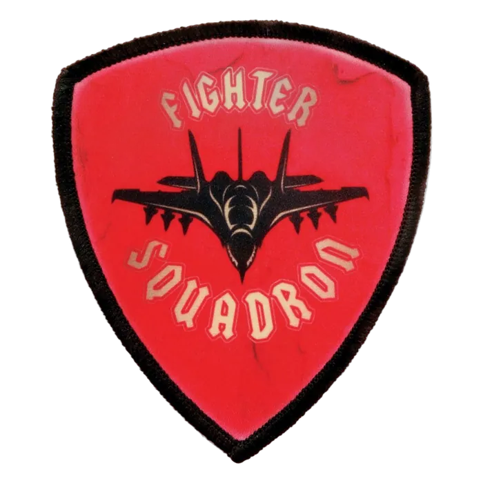 Shield Patch with Black Stitched Border