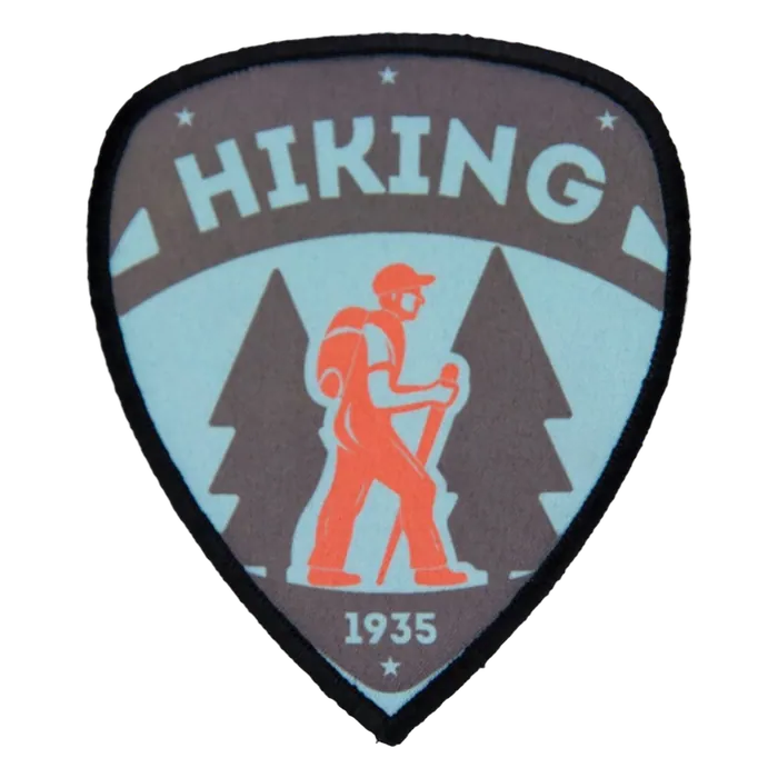 Shield Patch with Black Stitched Edge