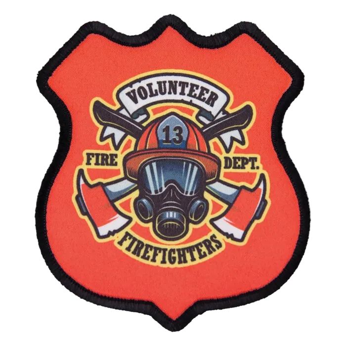 4 Point Shield Patch with Black Stitched Border