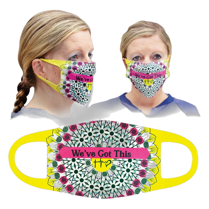 Single Layer White Face Mask, 7 1/2" x 4 3/4"