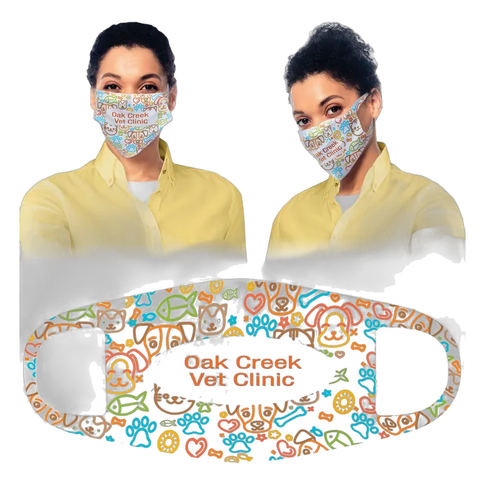 Single Layer White Face Mask, 7 1/2" x 4 3/4", Style SBL306