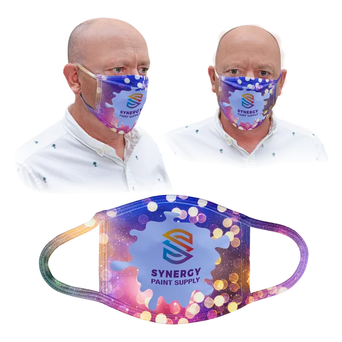 2-Ply White Adult Large Face Mask