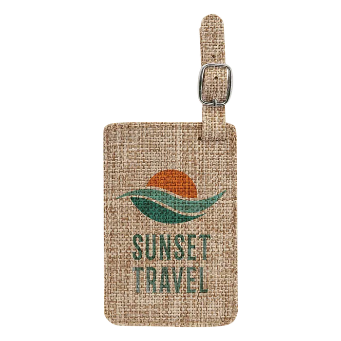 Sublimatable Burlap Luggage Tag