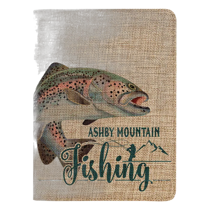 Sublimatable Burlap Small Portfolio with Notepad