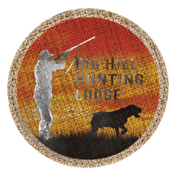 Round Sublimatable Burlap Coaster