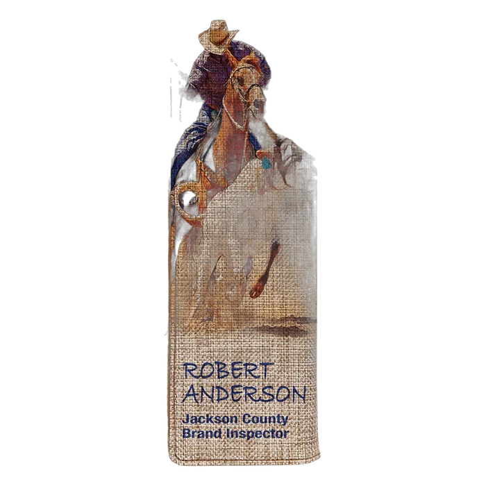 Rawhide with Sublimatable Burlap Portfolio with Notepad