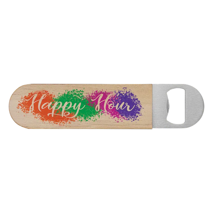 Full Color Wood Bottle Opener