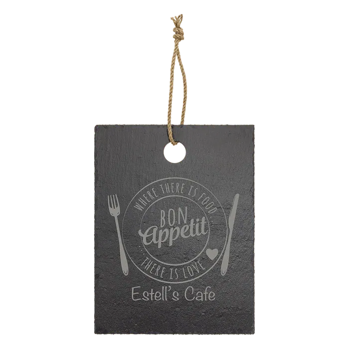 8 3/4" x 11 1/2" Rectangle Slate Cutting Board with Hanger String