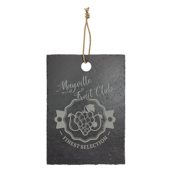9 3/4" x 13 3/4" Rectangle Slate Cutting Board with Hanger String
