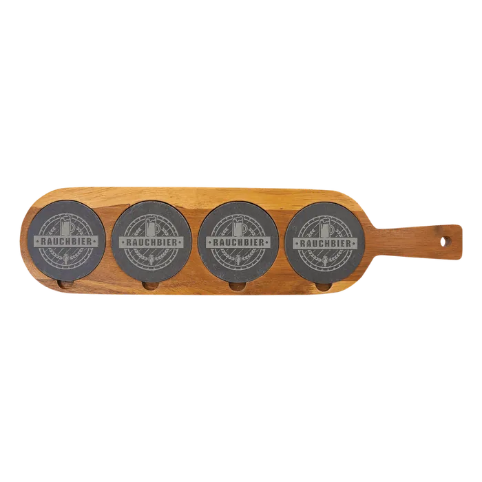 Acacia Wood and Slate Serving Board