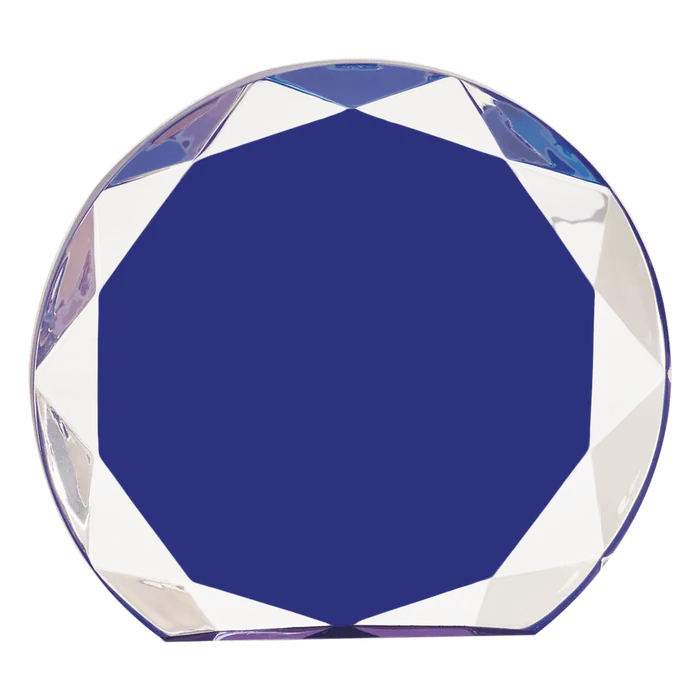 Medium Blue Sunburst Acrylic