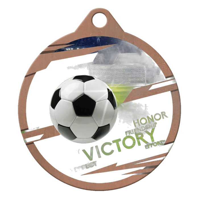 Soccer Inspire Medal - Bronze, 2"