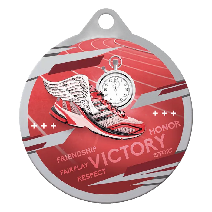 Track Inspire Medal - Silver, 2"