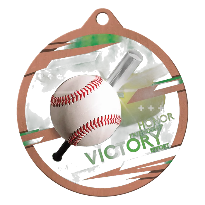 Baseball Inspire Medal - Bronze, 2 3/4"