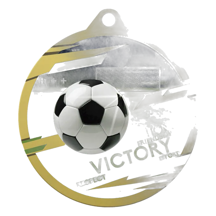 Soccer Inspire Medal - Gold, 2 3/4"