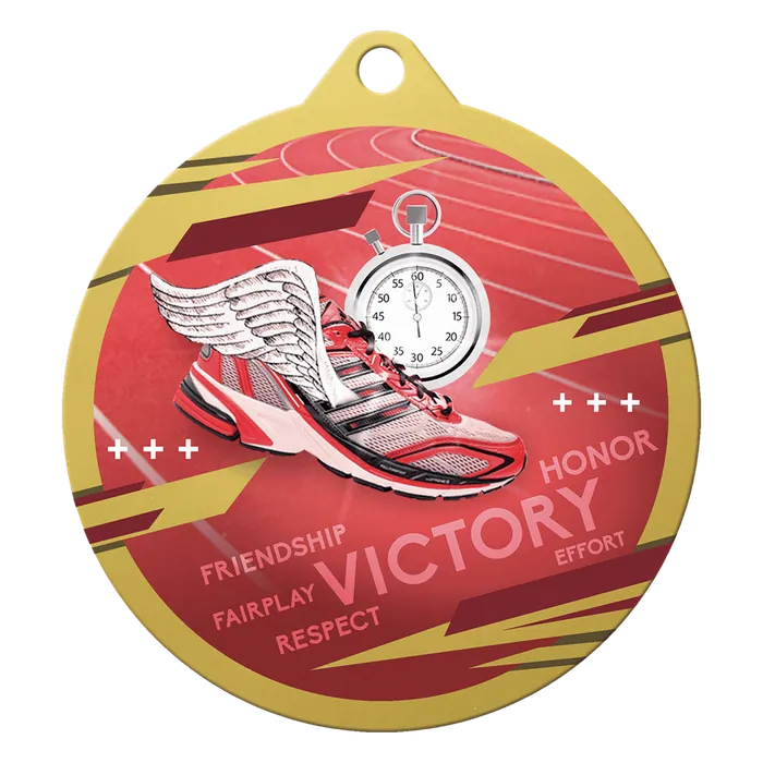 Track Inspire Medal - Gold, 2 3/4"