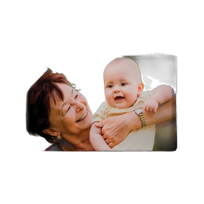 Smooth Fabric Frame-Holds 4" x 6" Photo