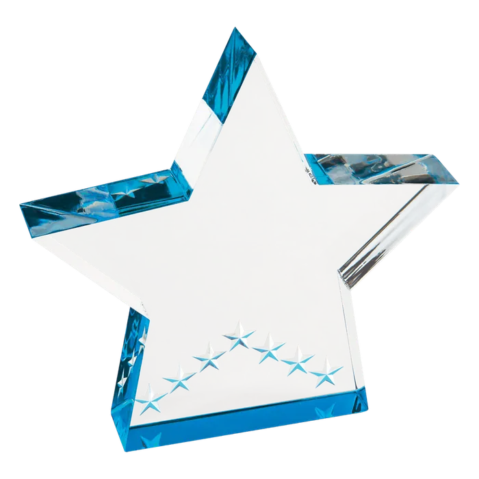 Small Blue Star Performance Acrylic