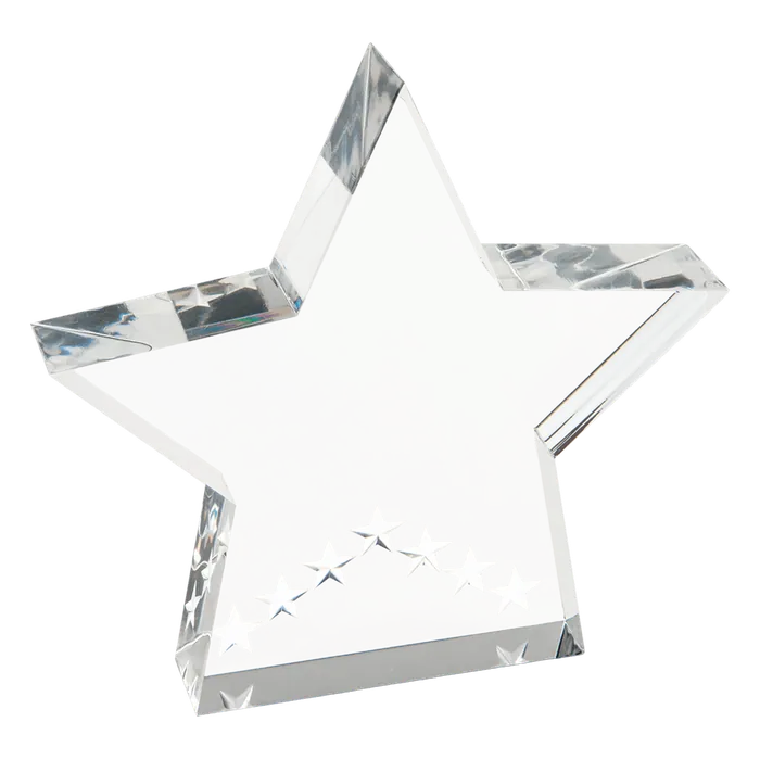 Small Silver Star Performance Acrylic