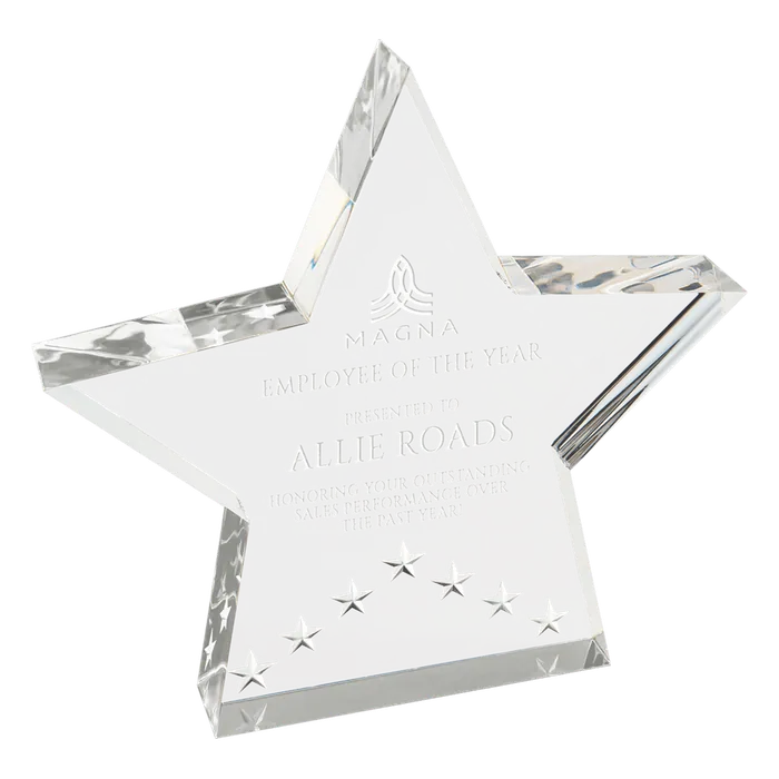 Large Silver Star Performance Acrylic