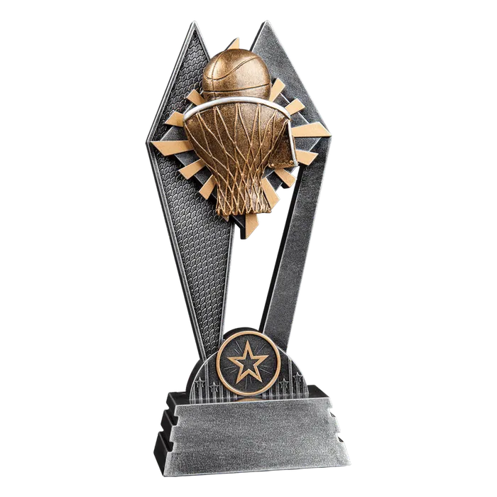 Basketball Sun Ray Resin-8"