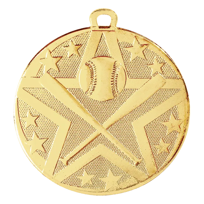 Baseball/Softball Superstar Medal-Gold