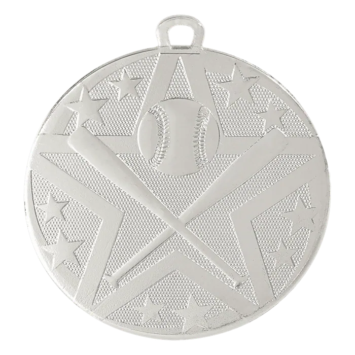 Baseball/Softball Superstar Medal-Silver